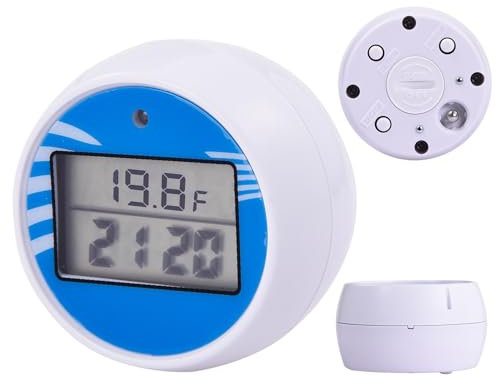 Wasserthermometer – Eisbadthermometer, Kalttauchthermometer | Staubdichte schwimmende Thermometer, Pool-Thermometer, LED-Anzeige, digitale Wasserthermometer, Eisbad, kaltes Eintauchen, Zubehör