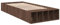vidaXL Bettgestell, Bett mit Stauraum für Schlafzimmer, Bettrahmen mit Lattenrost, Schlafzimmerbett Einzelbett, Braun Eichen-Optik 90x200cm Holzwerkstoff