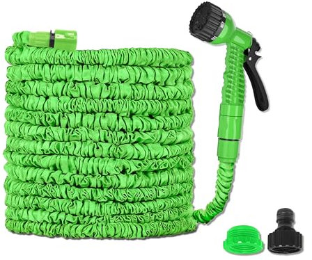 200FT Expandable Flexible Garden Hose Magic Pipes Car Washing Gardening with 7 Setting Professional Water Spray Nozzle Gun Hoses