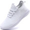 Zapatillas deportivas para mujer, sin cordones, para caminar, correr, gimnasio, cómodas, ligeras, informales, transpirables, deportivas, C Blanco, 38 EU