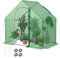 RELAX4LIFE Mini Serre de Jardin avec Housse PE, Tuyaux Métalliques Antirouille, Porte et Fenêtre à Fermeture Éclair Enroulables,Serre Hivernale Portable pour Jardin