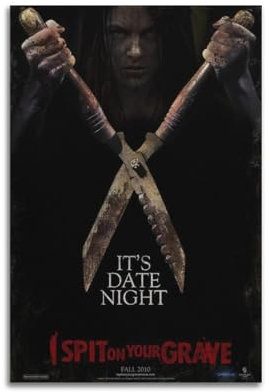 OSMNNIZ Filmposter I Spit on Your Grave, dekoratives Gemälde, Leinwand, Wandposter und Kunstdruck, moderne Familienschlafzimmer-Dekoration, Poster, 20 x 30 cm