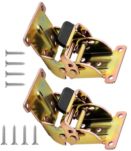 YUPEIUKLI - Bisagras Plegables con Bloqueo de 2 Piezas Ocultas para gabinetes y Puertas, herrajes para Muebles portátiles de Hierro Resistente, fácil instalación