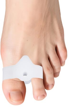 Penitue 8pcs Séparateurs d’Orteils en Silicone avec 2 Boucles, Écarteurs d’Orteils Souples Correcteur pour Hommes & Femmes Orteils Chevauchés