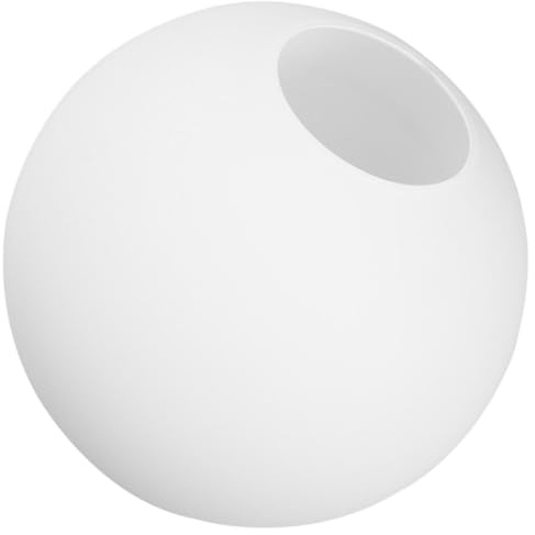 DOITOOL Lampe ronde de rechange en verre dépoli pour abat-jour globe blanc et abat-jour sphérique en verre avec installation facile pour éclairage de salon et chambre à coucher