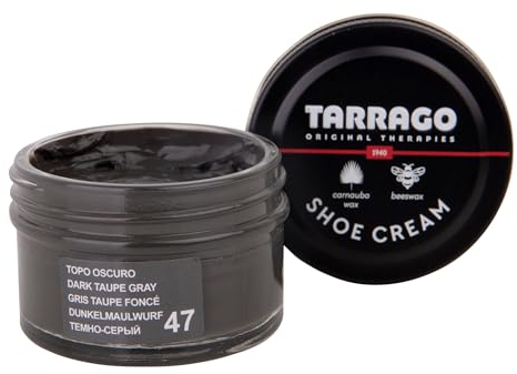 Tarrago Shoe Cream Jar 50 ML, Chaussures OU Complement Mixte Adulte, Dark taupe grey 47