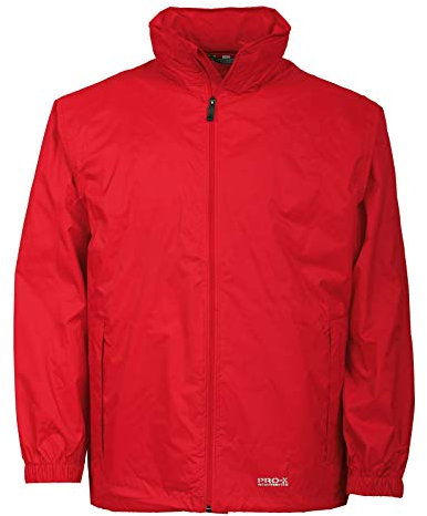 PRO-X elements Herren Regenjacke Uni RICHWOOD I Pfiffige wasserdichte Herren Jacke mit Kapuze im Kragen, Kinnschutz & mit integrierter Packtasche