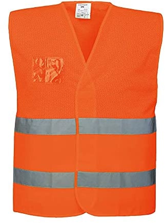 Portwest Warnschutz-Netz Weste, Größe: S/M, Farbe: Orange, C494ORRS/M