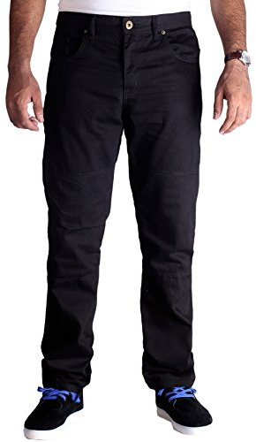 Huxlay Bros HB's Motorbike Kevlar Jeans, 34W / 32L, Black
