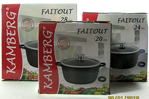 Kamberg Kochtopf 20/24/28 cm für alle Herdarten