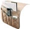 IPENNY Anti-Slip Couch Sofa Armrest Organiser Chair Bedside Storage Pocket TV Remote Holder Bed Storage Pocket Bag for Cellphone Notepad Book Magazines Holder Pouch (#E2-Beige (5 Pockets))