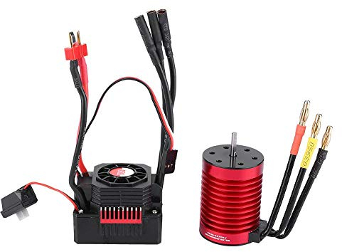 VGEBY1 Contrôleur de Vitesse Electronique de Moteur ESC, Moteur F540 3000KV / 4370KV & KS45A ESC sans Moteur, Réglé pour la Voiture RC(4370KV)