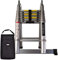 WORHAN Teleskopische 5.6m MIT ALUMINIUMRINGEN TELESKOPLEITER ANLEGELEITER KLAPPLEITER TELESKOP Leiter MULTIFUNKTTIONS Leiter 560cm AK5.6+Bag
