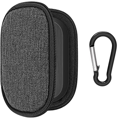 Geekria Weiche Schutzhülle für Panasonic EAH-AZ70W wirklich kabellose In-Ear-Kopfhörer, EAH AZ70W Earbuds Reise/Aufbewahrungstasche, tragbare Aufbewahrungsbox (Silber)
