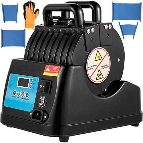 VEVOR Prensa de taza de 600 W, prensa de calor 4 en 1, taza negra, botella de prensa de calor, taza de sublimación, prensa de calor para transferir imágenes en 11 onzas, 9 onzas, 1.5 onzas, 3 onzas, tazas, vasos y tazas