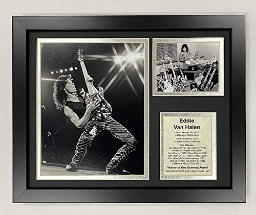 Legends Never Die Gerahmtes Foto Eddie Van Halen | 30,5 x 30,5 cm, Inc. | Solo (16661U)