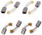 YFaith 8 Piezas Escobillas de Carbón,Cepillo de Carbón para Herramientas Eléctricas,Escobilla de Carbón de Grafito con Spring Set,Para Taladro Eléctrico Motor(Negro)