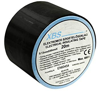 Preis-Zone XBS Isolierband schwarz PVC 50mm 20m SZ50/B Insulation Tape Klebeband Elektroband