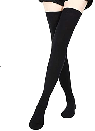 LUMoony MoonyLI 1 Paar extra lange Socken Lange Baumwollstrick Warme dicke hohe lange Stiefelstrümpfe Beinlinge Strumpfhosen lange Strümpfe Damen Oberschenkel hohe Socken