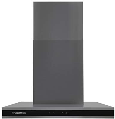 Russell Hobbs RHGCH603DS Midnight Collection 60cm T-Shaped Chimney Cooker Hood, Dark Steel