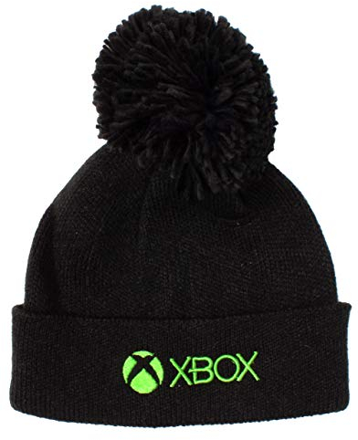 Xbox Bobble Hat für Kinder Black Green Beanie Gamer Geschenkartikel