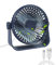 Maxesla USB Desk Fan, 4 Speeds with Strong Airflow & Quiet Operation, 5.5 Inch Mini Personal Fan, 360°Rotatable Portable for Desktop Office Home Bedroom Car Outdoor Travel, blue