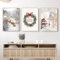 Martin Kench 3er Weihnachts-Poster Set, Winter Bilder, Wandkunst Wandbilder Modern Wanddeko für Wohnkultur, Ohne Rahmen (C,21x30cm)