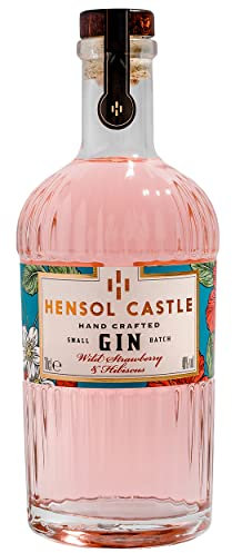 Hensol Castle Gin 70cl - Wild Strawberry & Hibiscus | Award Winning Strawberry Flavoured Gin from Wales, a Small-Batch, Premium Pink Gin, a Unique Twist on our Classic London Dry Gin