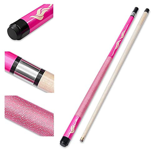 Billard Queue 2er Pack 57 2 Stück Pool Queue Sticks, Hartholz Pool Queue Sticks,Schwarz,Weiß,Pink,Für Damen Herren llxyzrzbhd 230109(Color:Pink,Size:)
