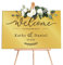 Welcome to Our Wedding Sign Personalised Wedding Entrance Sign Custom Welcome Weddings Signs Mirror Acrylic Guide Plaque Weddings Mirror Signs(Gold L Design 2)