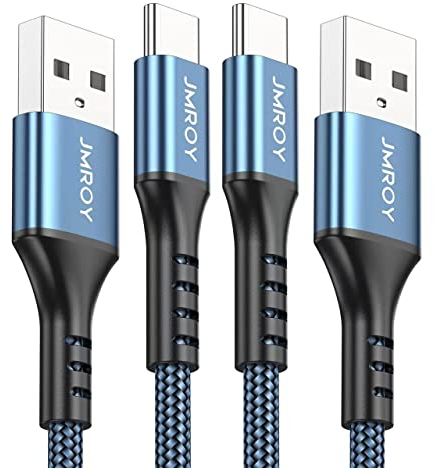 USB C Kabel [2Stück 3m] 3.1A Schnellladung Ladekabel USB C Nylon Type C Kabel für Samsung Galaxy S21 S20 S10 S9 S8 Plus,Note10/9/8,M31 M30s M20,A20e A71 A52 A51 A50 A40 A10,Mi9/8,V30/20