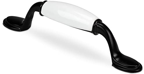Mavö Mölbelgriff 96mm Lochabstand Porzellan Schubladengriff Vintage Baden