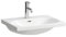 Laufen Lua Waschtisch, ohne Hahnloch, mit Überlauf, 600x460mm, unterbaufähig, H810083, Farbe: Weiß mit LCC