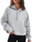 Timuspo Damen Hooded Jacket Premium Kapuzenjacke Damen mit Fleece-Innenfutter Basic Hoodie mit Reißverschluss Zip Hoodie Hochwertige Nachhaltige Damen-Oberteile