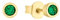 s.Oliver Ohrstecker 925 Sterling Silber Damen Ohrschmuck, mit Zirkonia synth., 0,4 cm, Gold, Kommt in Schmuck Geschenk Box, 2036877
