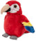 Uni-Toys - Papagei Plushie (rot) - 13 cm (Höhe) - Plüsch-Vogel - Plüschtier, Kuscheltier