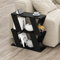 Hocuspicus Narrow Side Table with 2 Storage Shelf | 2 Tier Side Table | Slim End Table | Modern Design Sofa Table | Living Room, Office | Many Colour Options | 60x22x57cm (Black)