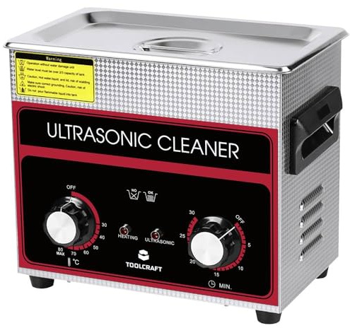 Toolcraft USC-320 Ultraschallreiniger Schmuck, Bürobedarf, Werkstatt 280 W 3.2 l mit Heizung, mit Reinigungskorb