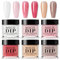Nail Dipping Powder Kit - Nail Powder Dip Kit Starter Set - 6 Colors Nude Pink Neutral Skin Transparent - Dipping Powder Nail Starter Kit French Art Manicure DIY Gifts No Need Nail Lamp Cured