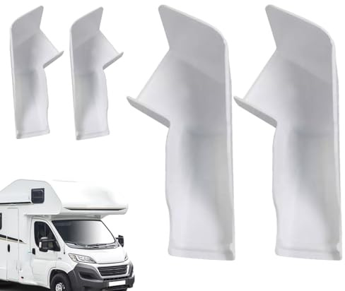 Regenrinne für Wohnmobile, Regenwasserablauf auf dem Dach, linke und rechte Seite Rv Regenrinne Zubehör für Dachrinnenauslass Ablaufschutz für Anhänger Wohnmobile