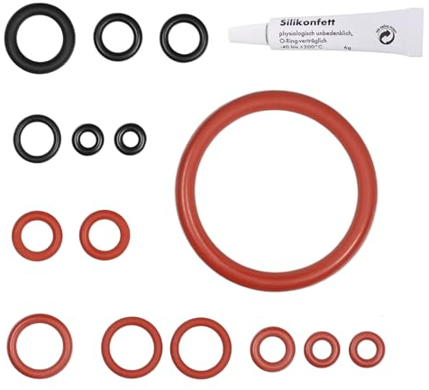Snapworld-Kaffee Premium Dichtung kompatibel mit Saeco Philips Gaggia Kaffeemaschinen O-Ringe zu Supportventil Brühgruppe Dampfventil Crema Kolben Wartungssatz zu RI EP HD SM SUP + 6g Tube Silikonfett