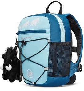 Mammut First Zip 16 | Zaino da Escursionismo per Bambini con Peluche, per Età 2-9 Anni | 16 l, Cool Blue-Deep Ice