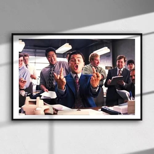 phtnmaihw Wandkunst, Poster, Film, Wolf von Wall Street, Serie Leonardo DiCaprio, 50 x 70 cm, ohne Rahmen
