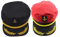 VALICLUD 2St bestickte marineblaue Mütze Matrosenmütze Piratenhut Admiral Hut Eisenbahn Hut Schiffskapitän Hut Stylisher Hut Party-Captain-Hut Kostüm Hut Polyester Baumwolle