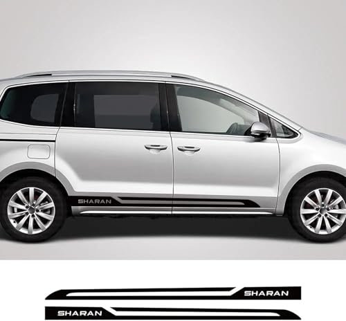 NonWoohdf Auto-Seitentür-Aufkleber, MPV, Camper Van, Vinyl-Dekor, Aufkleber, Grafikstreifen, passend für VW Sharan 7N, Auto-Tuning-Zubehör