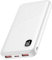 Power Bank, 22.5W QC/PD 3.0 Bateria Externa Carga Rapida, 10000mah Bateria Portatil USB C Input & Output con Pantalla LED, Powerbank con 2 Entradas y 3 Salidas para iPhone/Samsung/Tablet/iPad, Blanco