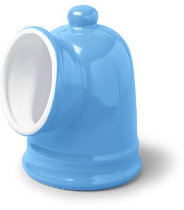 Wm Bartleet & Sons Large Traditional Porcelain Salt Pig Storage Pot Jar, 14cm, Blue