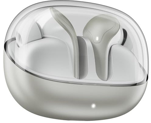 Boat Launch Airdopes Plus 311, Glass Design, ENX Technology, 50H Battery, Fast Charging, Ad-free Music Streaming via App, Bluetooth Headphones, TWS Wireless Earbuds with