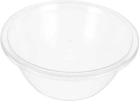 Alipis Bol Grande de Plástico con Tapa Transparente y Resistente Deformación Multiusos para Amasar Preparar Ensaladas y Almacenar para Cocina Familiar
