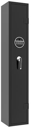 LULUWA Armoire pour fusils et pistolets - Accès rapide - Convient pour le stockage en toute sécurité des armes longues et des tirs (noir et pour 3 armes longues)
